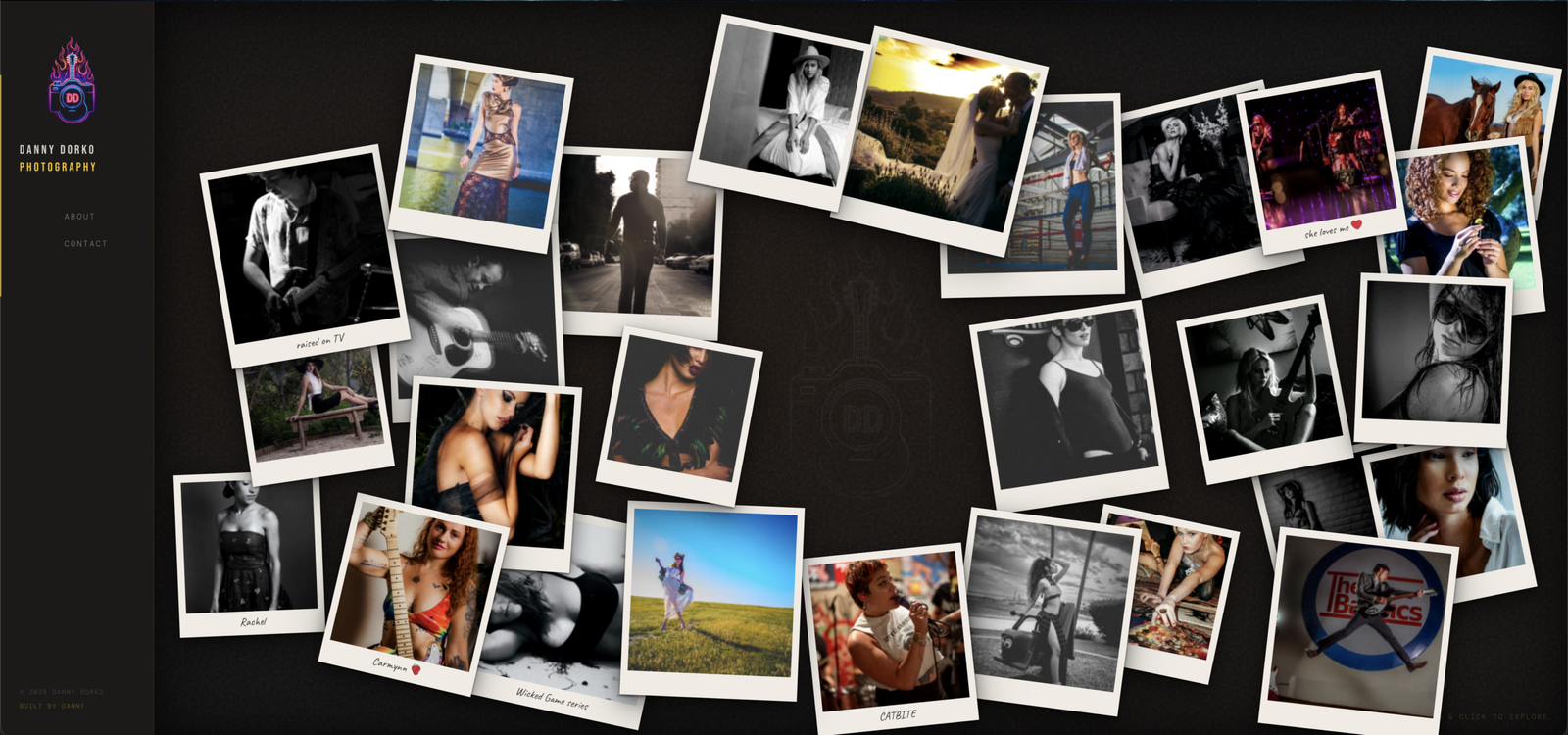 DannyDorko.com — Rock and fashion photography portfolio website